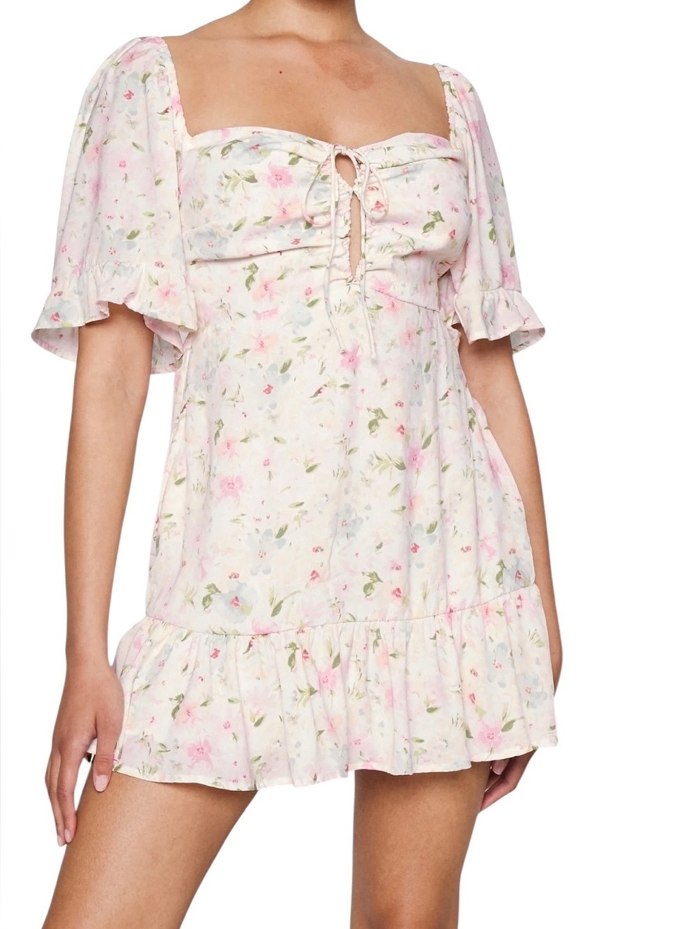 Abercrombie & Fitch NEW Flirty Pink Floral Day Dress